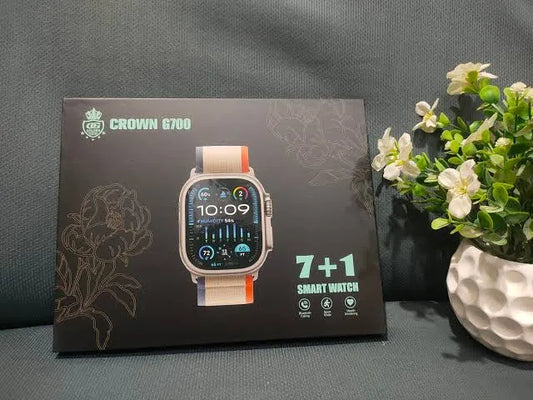 Crown G700 smart watch /Best smart watch for men and women 7+1 strips Super Amoled Display