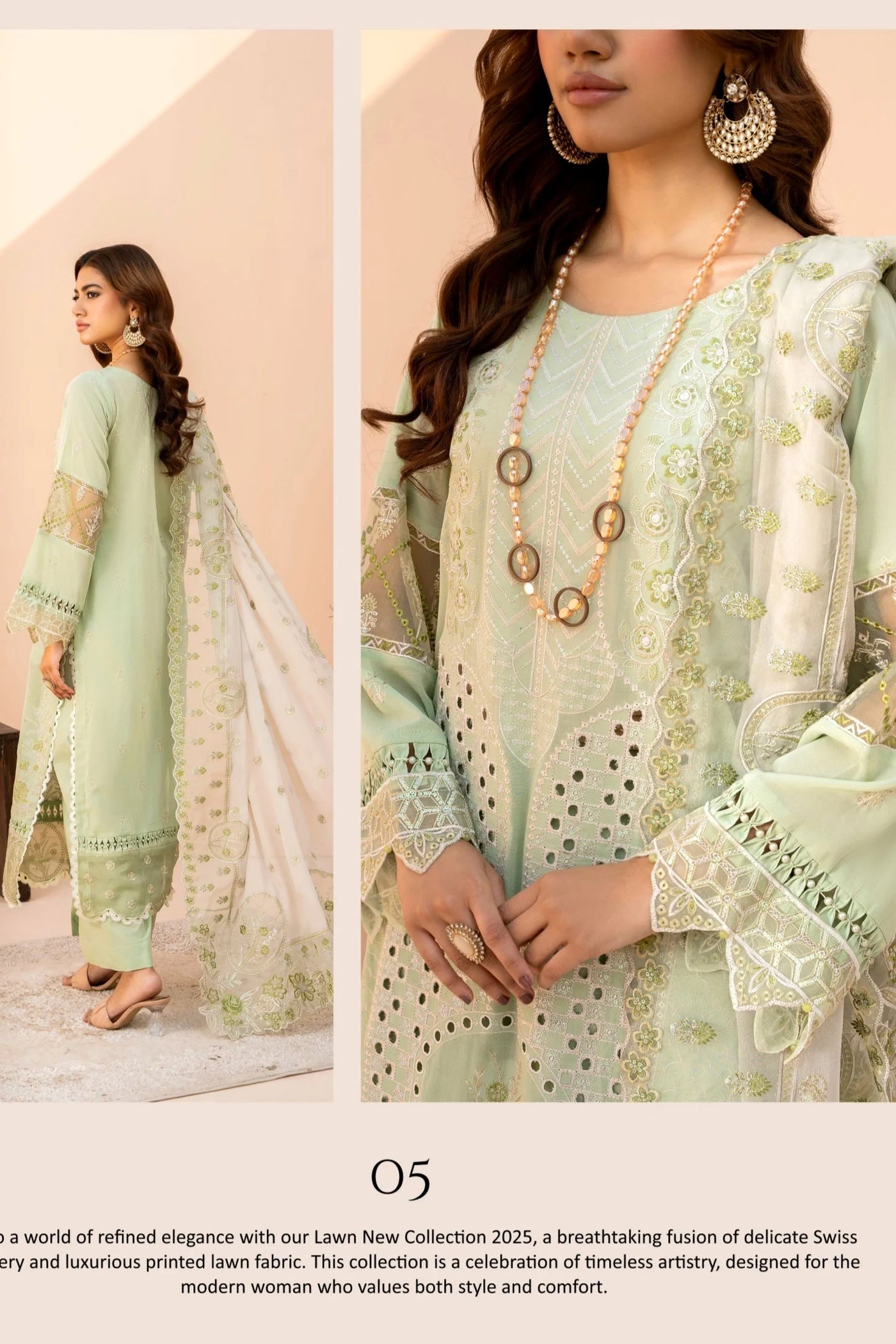 MSART-04 EMBROIDERED SWISS 3-PC