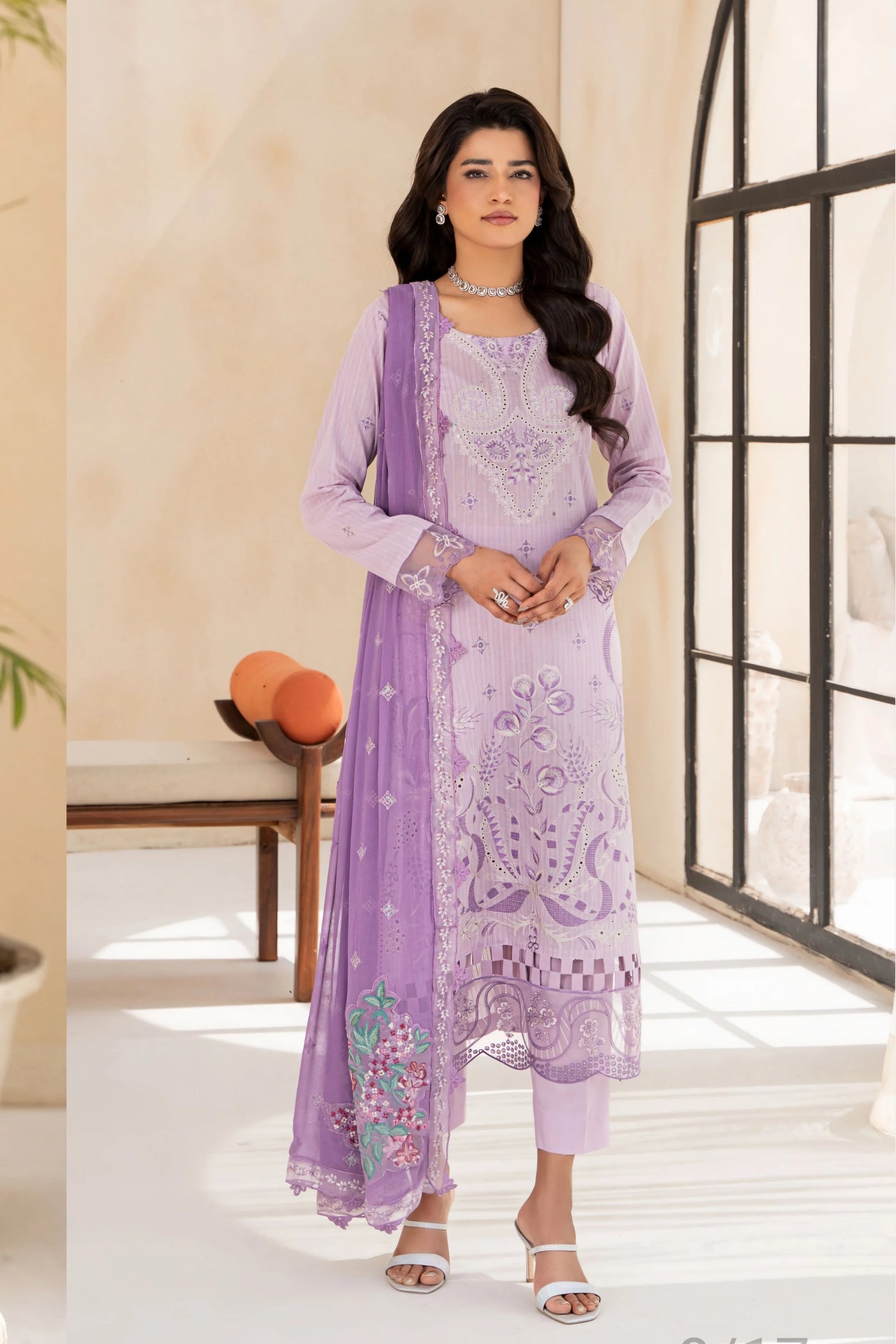 MFART-03 | EMBROIDERED LAWN 3-PC