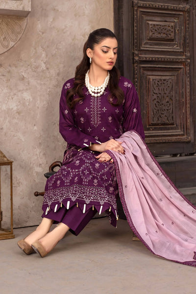 ZJART-02 EMBROIDERED LAWN 3-PC
