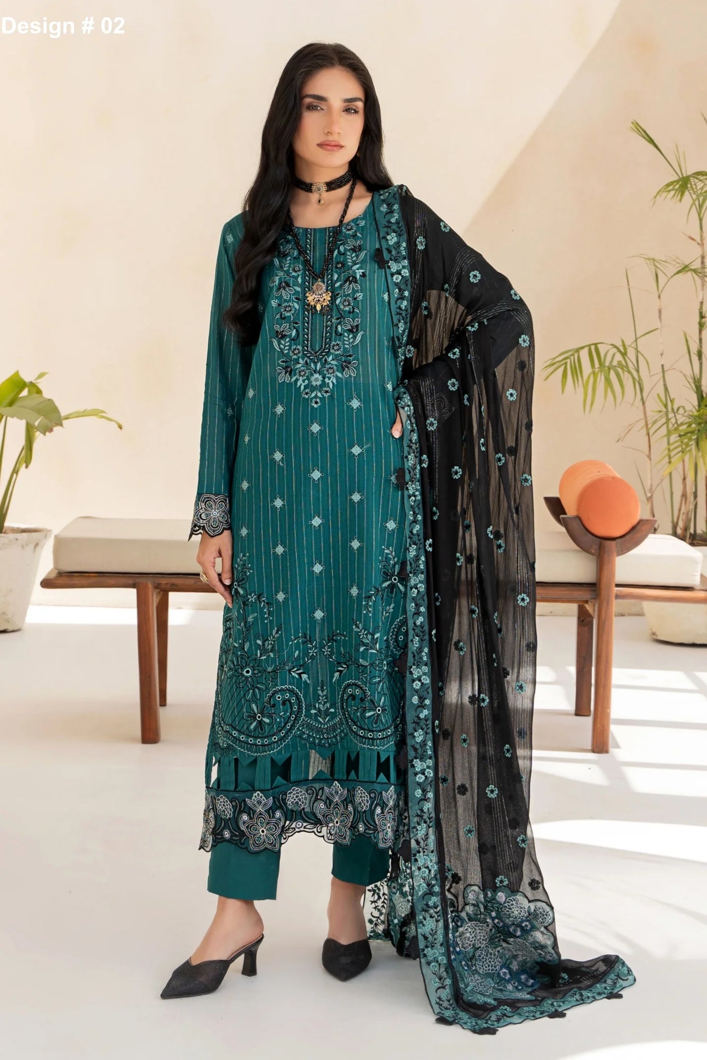 MFART-02 | EMBROIDERED LAWN 3-PC