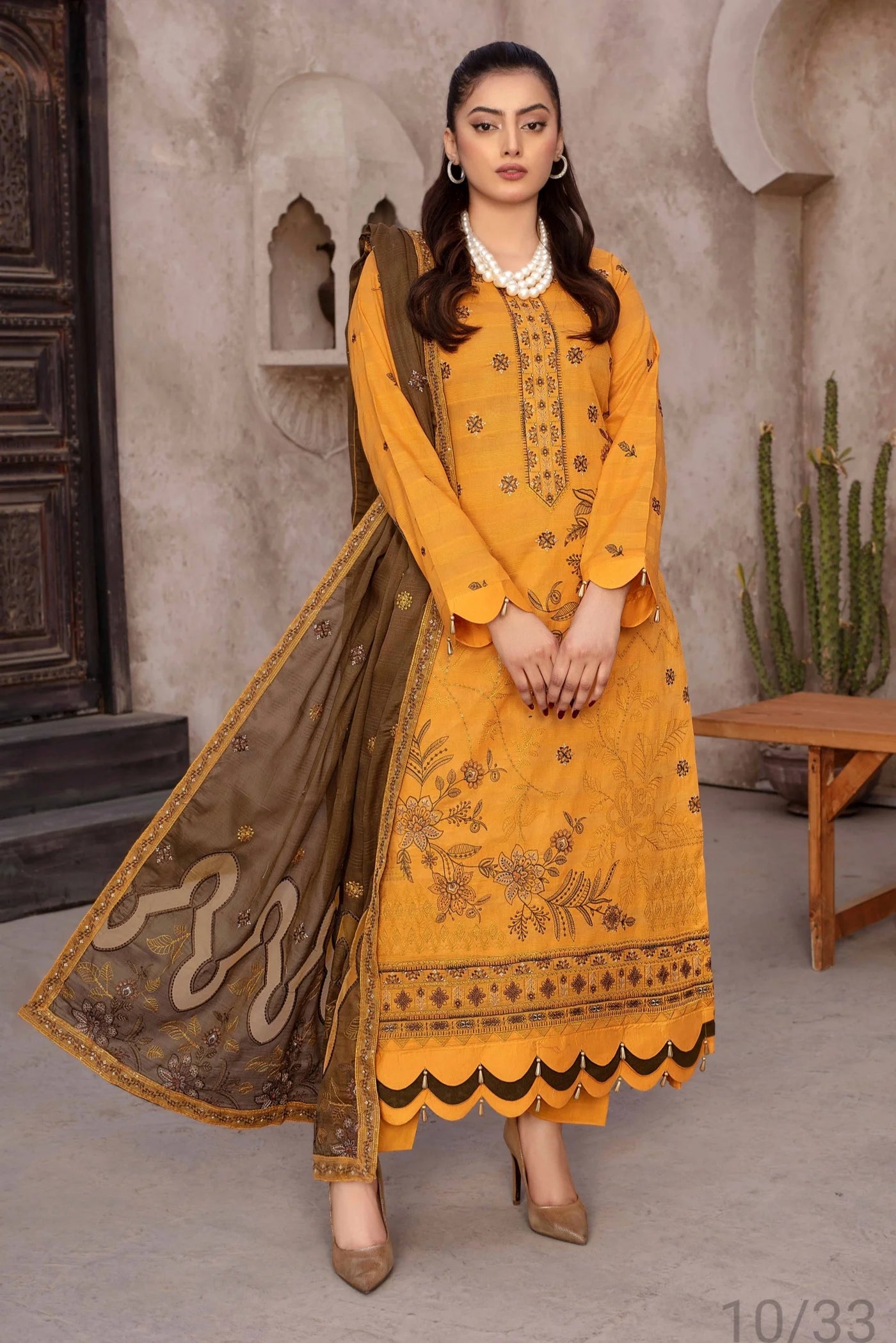 ZJART-01 EMBROIDERED LAWN 3-PC