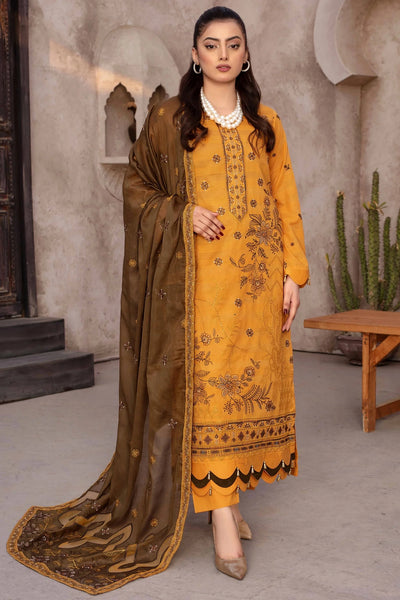 ZJART-01 EMBROIDERED LAWN 3-PC