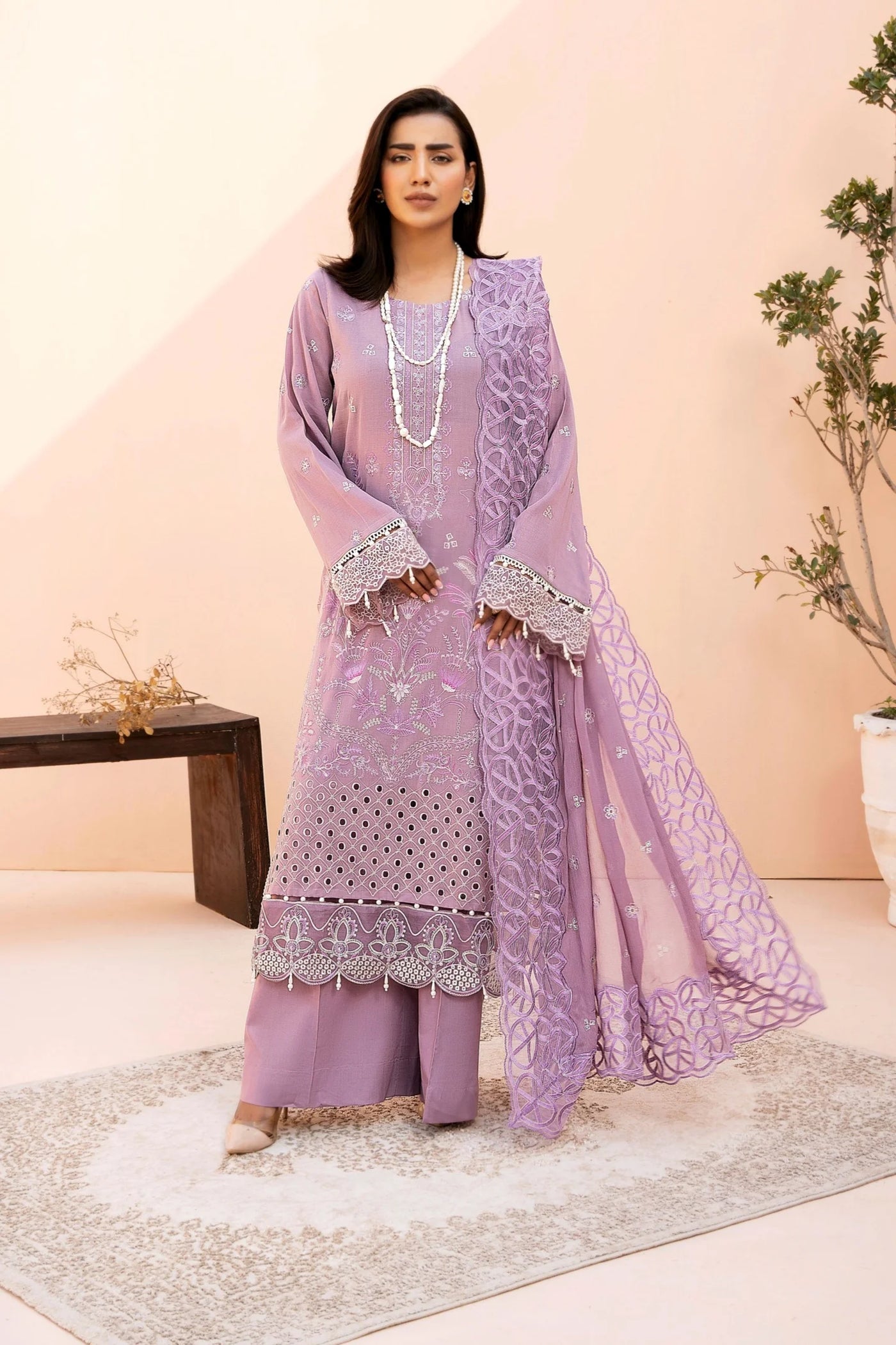 MSART-07 EMBROIDERED SWISS 3-PC